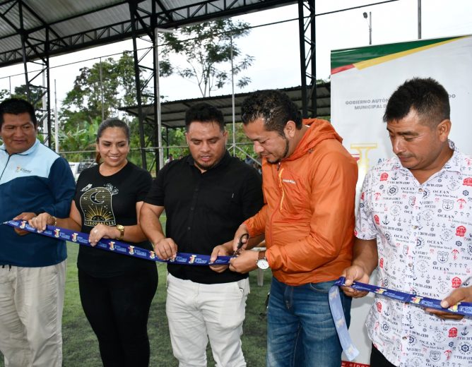 INAUGURAN CUBIERTA DE ESTRUCTURA METÁLICA EN SAN ROQUE