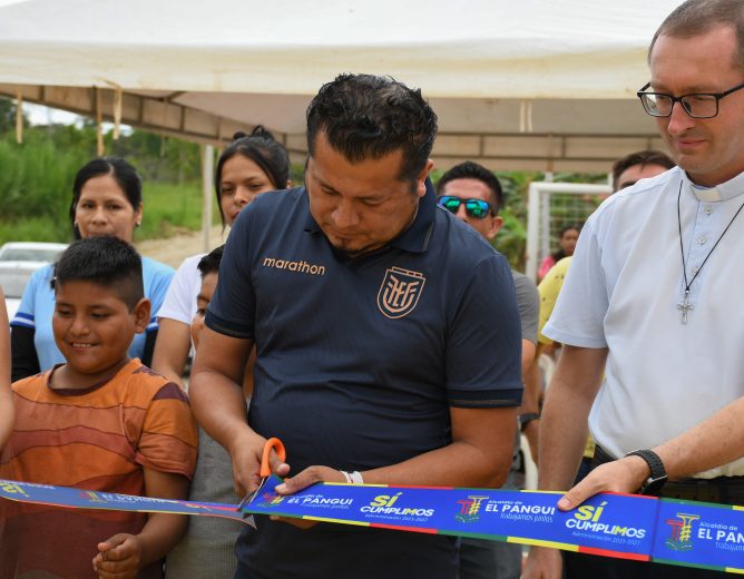 ALCALDÍA DE EL PANGUI ENTREGÓ NUEVO ESPACIO DEPORTIVO